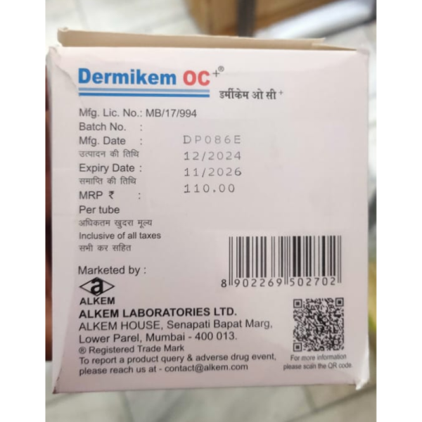 Dermikem OC+ Cream - Alkem Laboratories Ltd