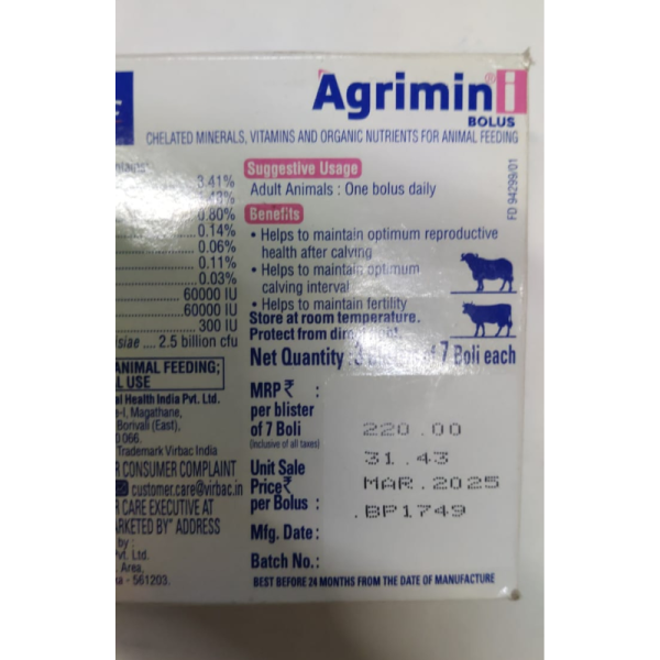 Agrimin - I Boluses - Virbac