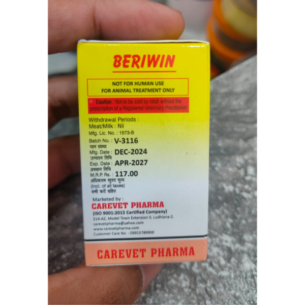 Beriwin Injection - Carevet Pharma