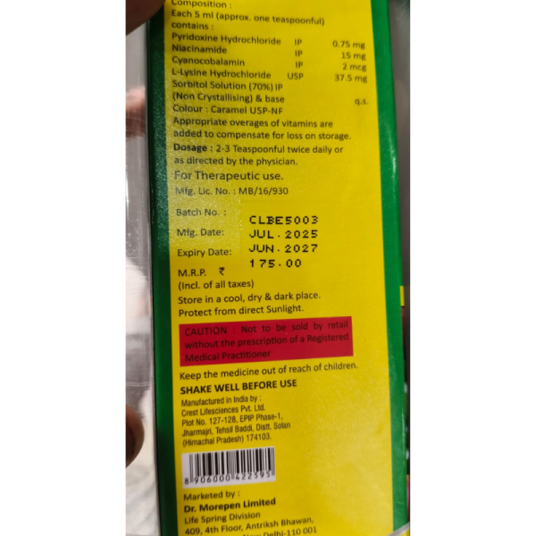 Beco One Syrup - Dr. Morepen