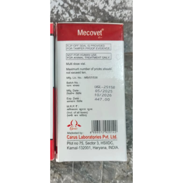 Mecovet Injection - Carus Laboratories Pvt. Ltd