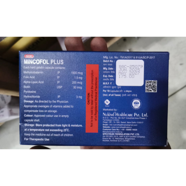Mincofol Plus Capsules - Nukind Healthcare