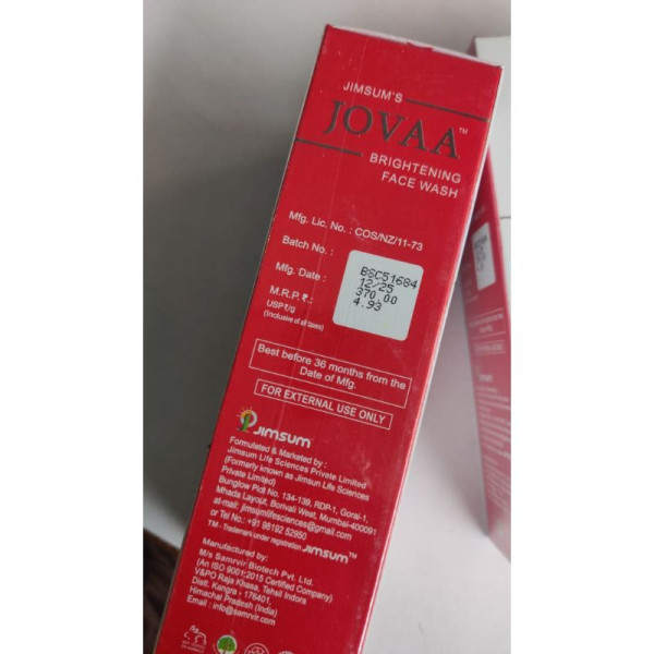 Jovaa Brightening Face Wash - Jimsum's