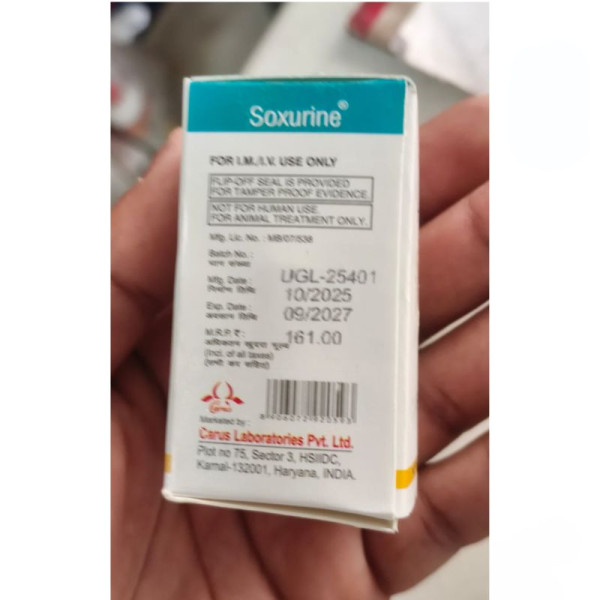 Soxurine Injection - Carus Laboratories Pvt. Ltd