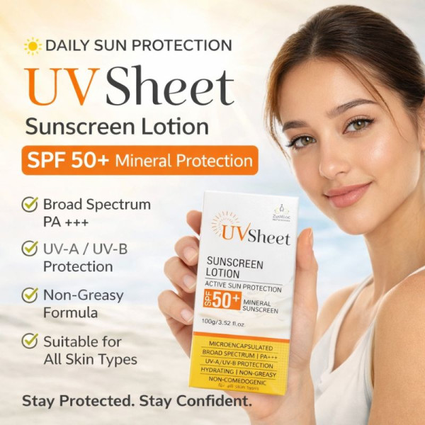 UV Sheet Sunscreen Lotion-Image