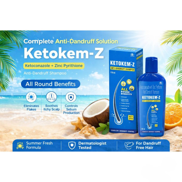 Ketokem-Z Anti Dandruff Shampoo-Image