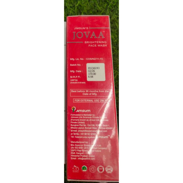 Jovaa Brightening Face Wash image 5