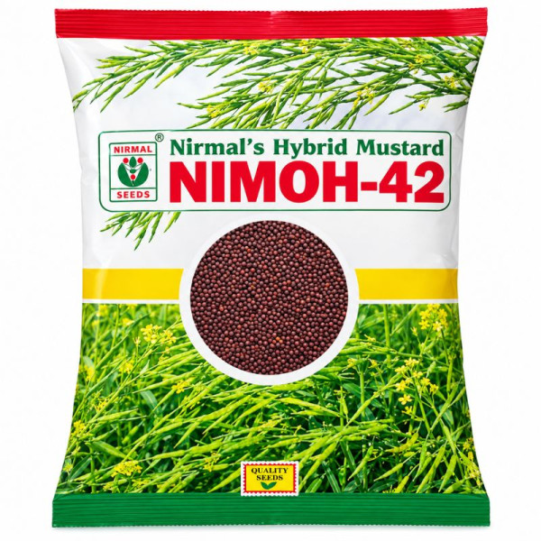 Nirmal's Hybrid Mustard NIMOH-42 Seeds 1kg | High Yield Sarson Seeds Image